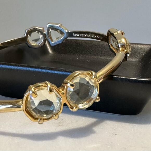 Kate Spade - Vegas Jewels bangle bracelet with pale yellow crystal stones, EUC - Picture 8 of 10